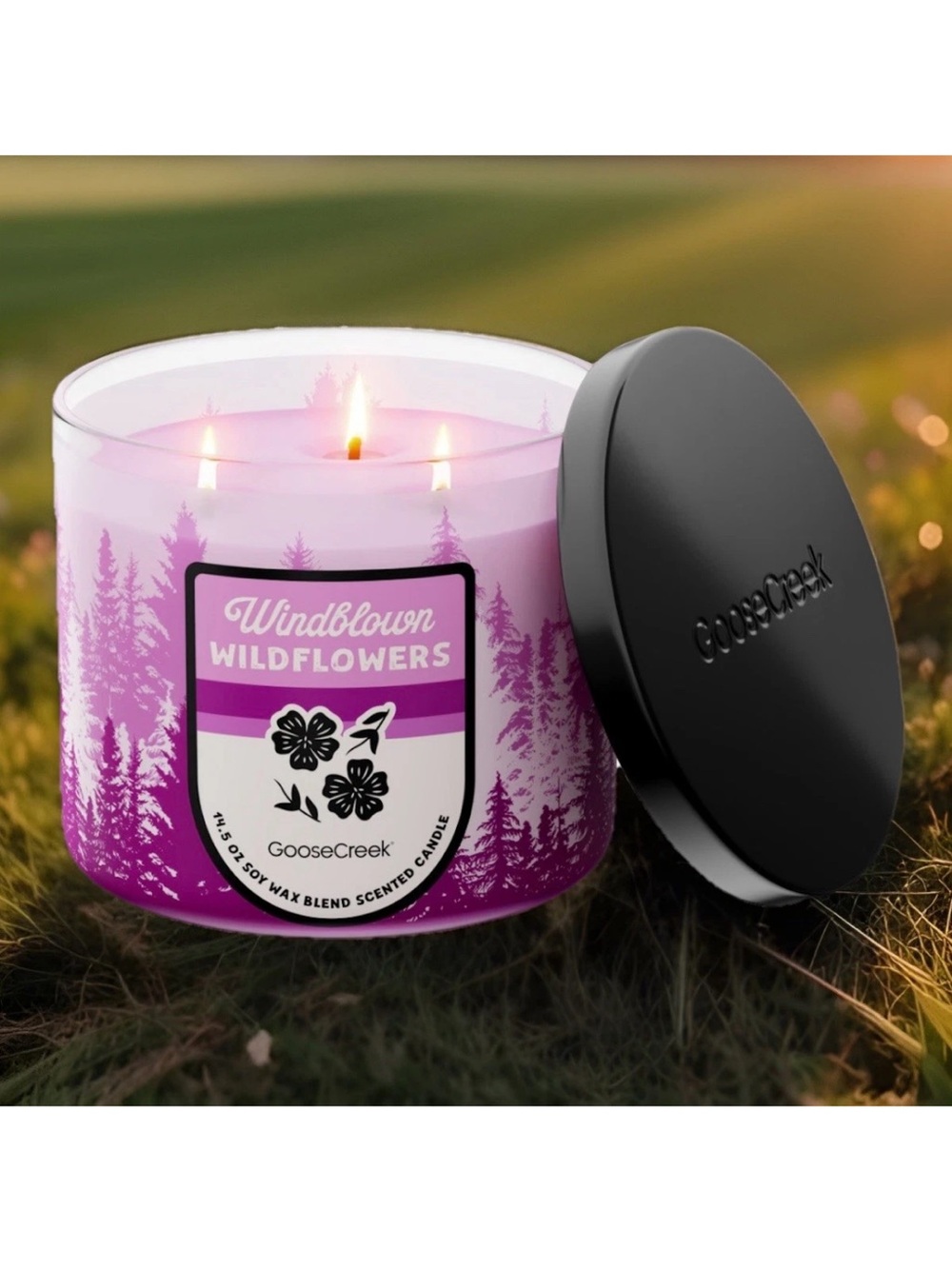 Goose Creek 3-Wick Candle- Windblown Wildflowers (14.5 oz)